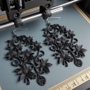 Pendientes. Impresión 3D en resina.