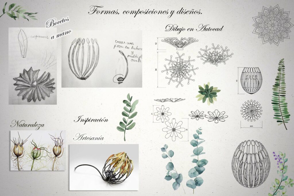 Inspiraciones vegetales de Artilife. Inspiraciones vegetales de Artilife. Diseño en 3D.