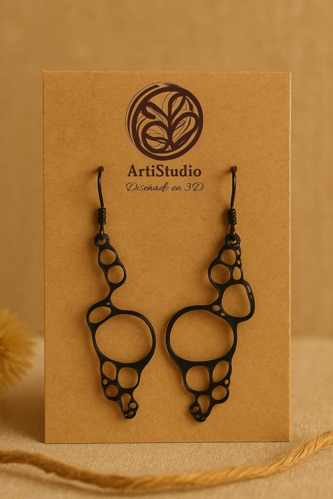 Pendientes orgánicos 3D ArtiStudio