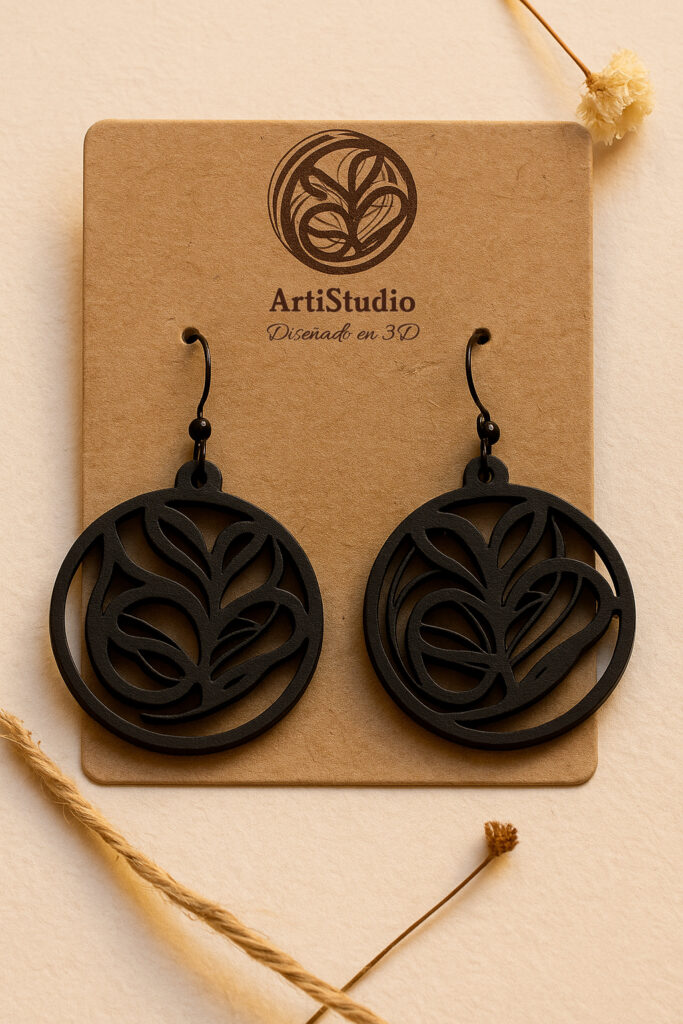 Pendientes orgánicos 3D ArtiStudio