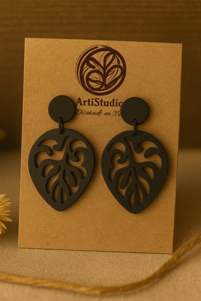 Pendientes orgánicos 3D ArtiStudio