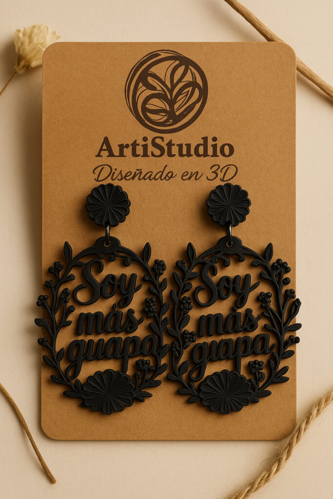 Pendientes orgánicos 3D ArtiStudio