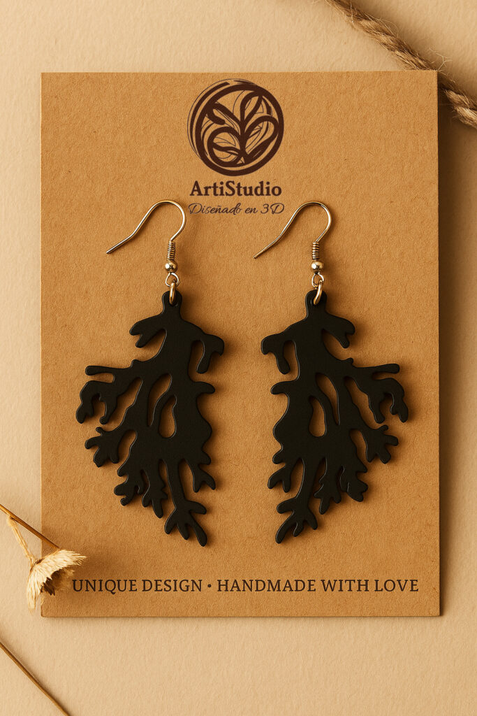 Pendientes orgánicos 3D ArtiStudio